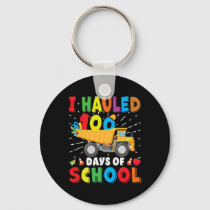 Construction Vehicle 100 Days Of School Apparel Du Key Ring