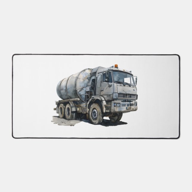 Construction Vehicle Desk Mat (Front)