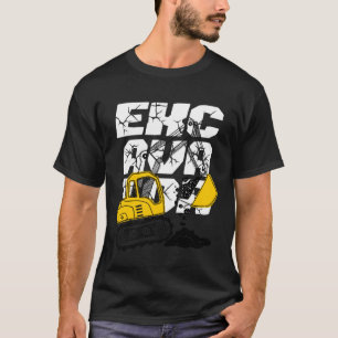 Construction Vehicle Digging Excavator Boy Kids To T-Shirt