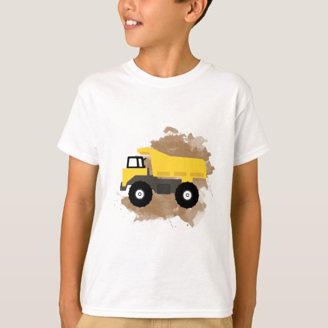Construction Vehicle Mud  T-Shirt (Front)