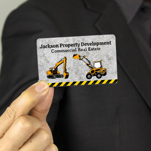 Construction Vehicle   Property Development Business Card