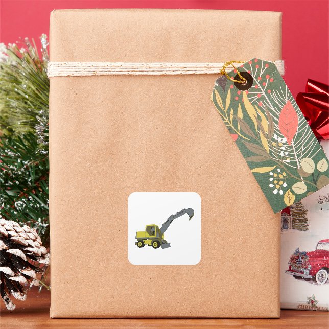 Construction Vehicle Square Sticker (Creator Uploaded)