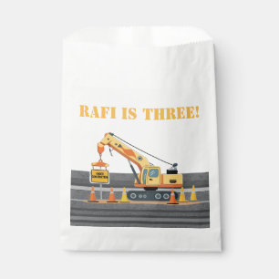 Construction vehicle upsherin crane  favour bags