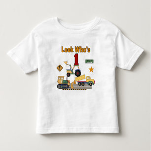 Construction Vehicles 1st Birthday Tshirts