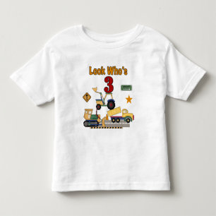 Construction Vehicles 3rd Birthday Tshirts