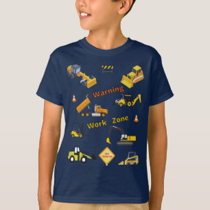 Construction Warning Work Zone T-Shirt