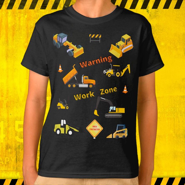 Construction Warning Work Zone T-Shirt (Creator Uploaded)