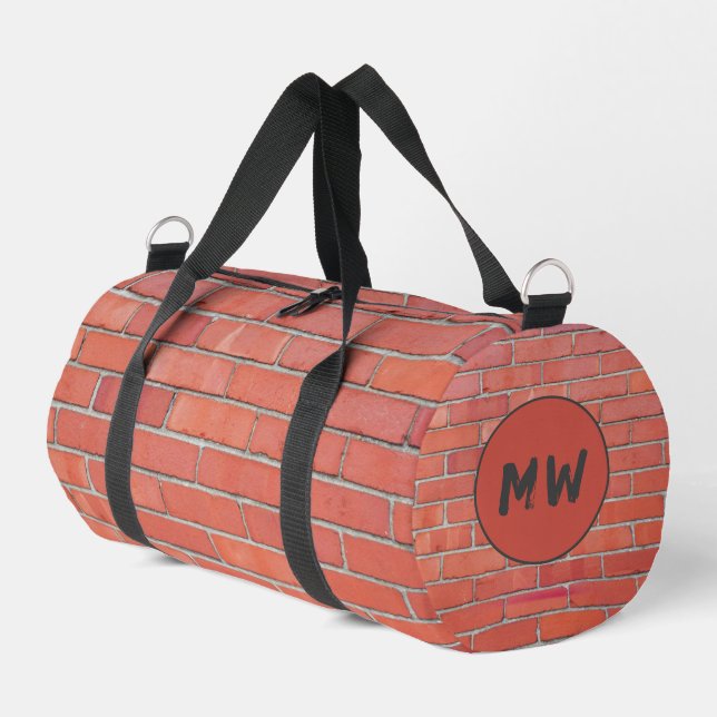 Construction Worker Bricklayer Builder Brickwork Duffle Bag (Left Corner)