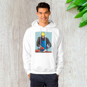 Construction Worker Bricklayer Hard Hat Builder Hoodie