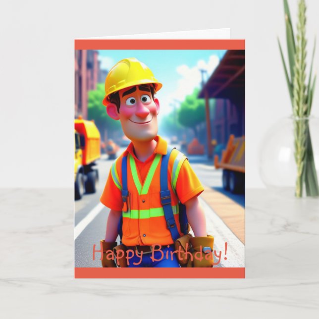 Construction Worker Card (Front)