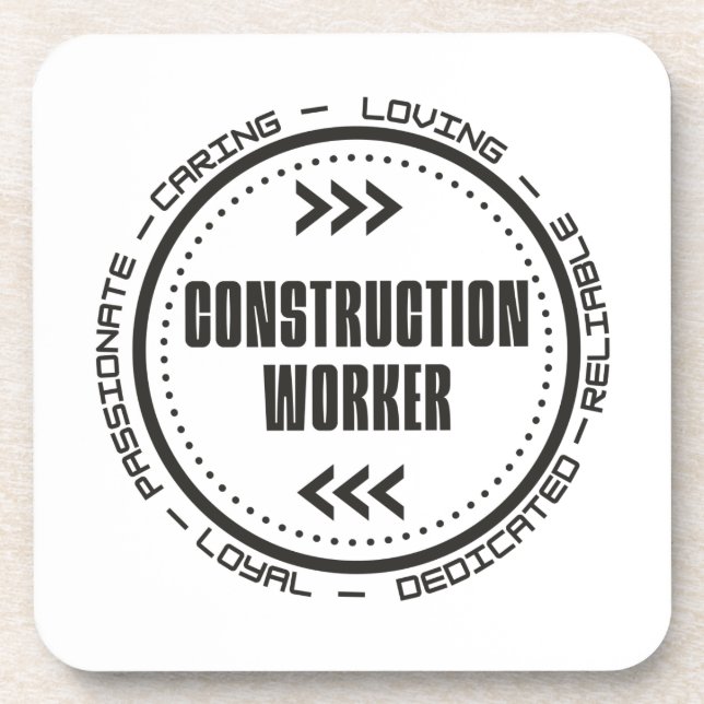 Construction Worker Coaster (Front)