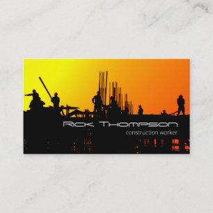 Construction Worker Constructor Handyman Card