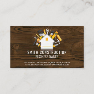 Construction Worker Home Repair Tools Business Card