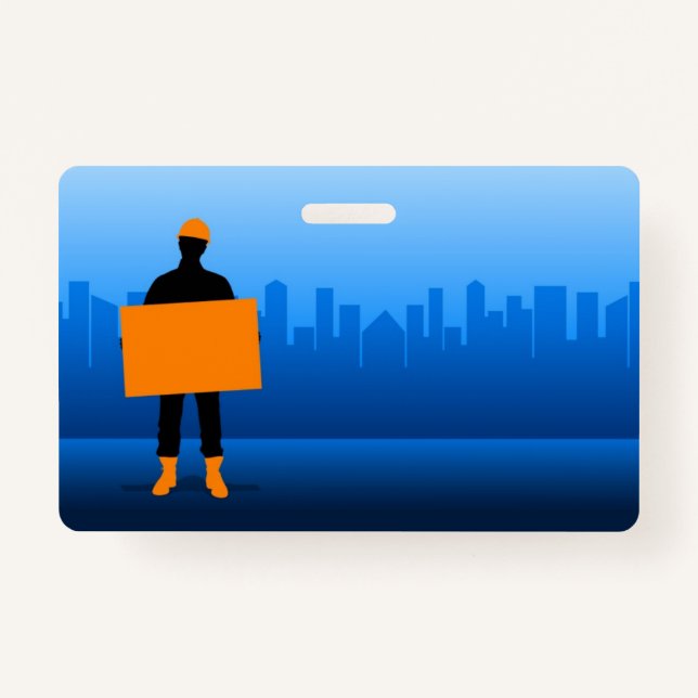 Construction Worker ID Badge (Front)