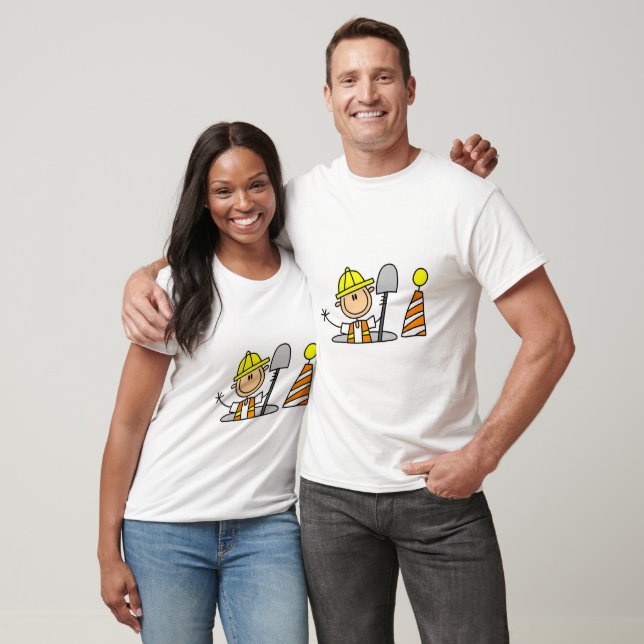 Construction Worker in Manhole T-Shirt (Unisex)