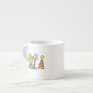 Construction Worker in Manhole T-shirts and Gifts Espresso Cup