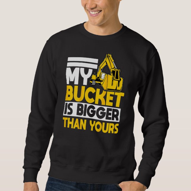 Construction Worker  On Back Of Clothing 1 Sweatshirt (Front)