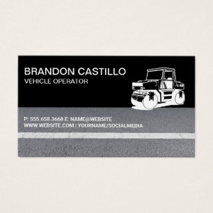Construction Worker Road Roller