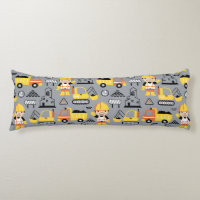 Construction Worker Tipper Truck Digger Pattern