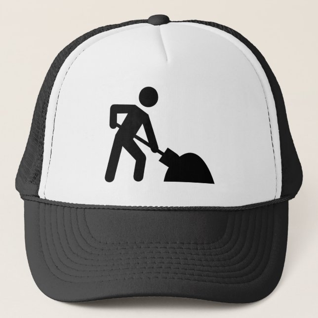 Construction worker trucker hat (Front)
