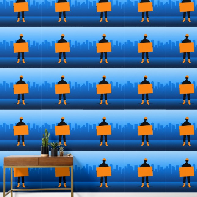 Construction Worker Wallpaper (Hallway)