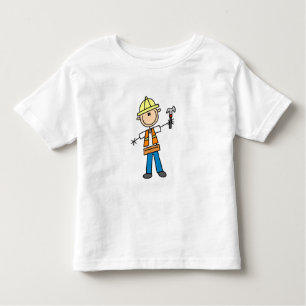 Construction Worker with Hammer Toddler T-Shirt