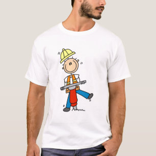 Construction Worker with Jack Hammer T-Shirt