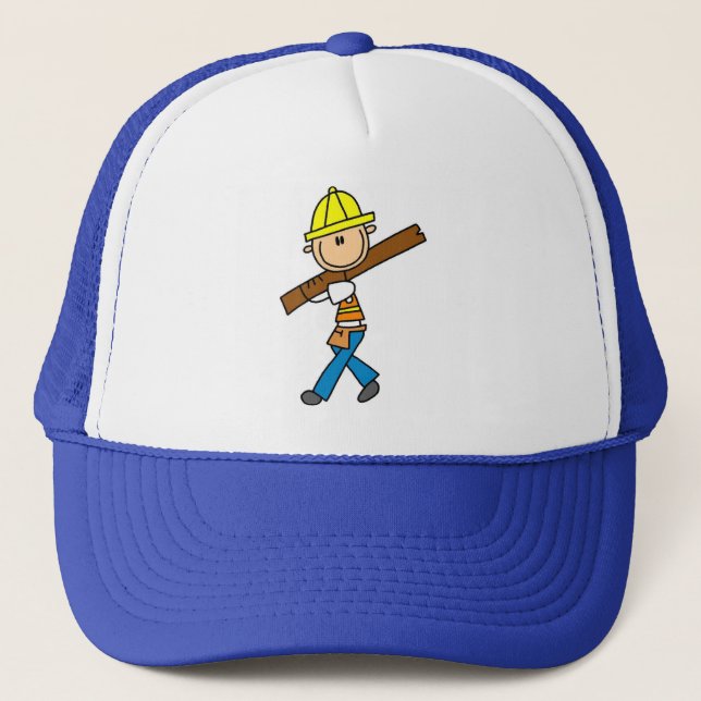 Construction Worker with Lumber Hat (Front)