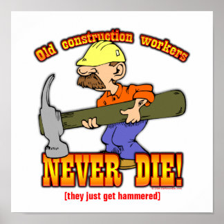 Construction Workers Poster