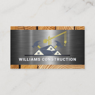 Construction Working Site   Property Development Business Card