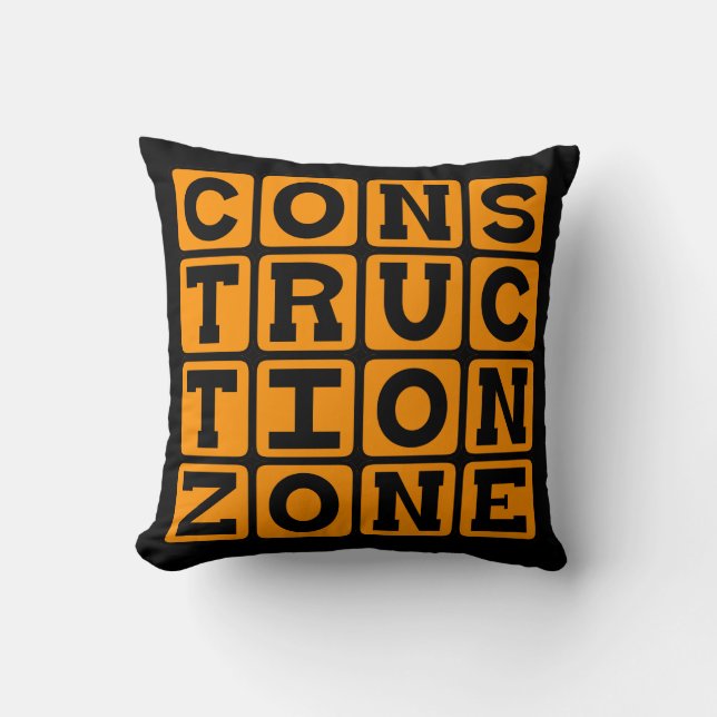 Construction Zone, Hardhat Area Cushion (Front)