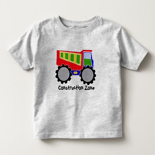 Construction Zone Toddler T-Shirt (Front)