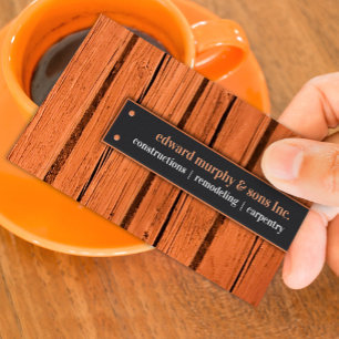 Constructions Carpentry Business Card