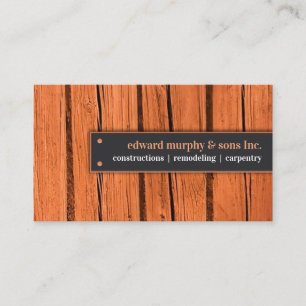 Constructions Carpentry Business Card