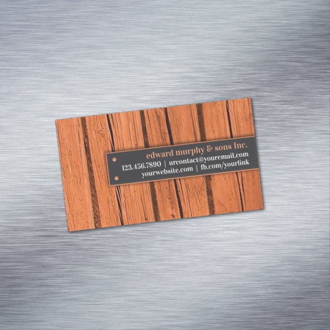 Constructions Carpentry Magnetic Business Card (In Situ)