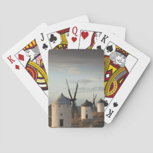 Consuegra, antique La Mancha windmills 5 Playing Cards