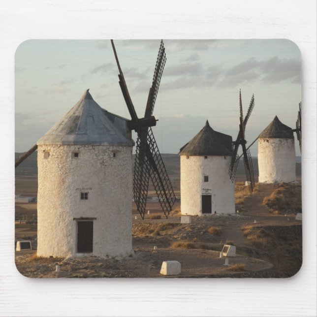 Consuegra, antique La Mancha windmills Mouse Pad (Front)