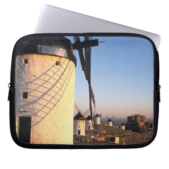 Consuegra, La Mancha, Spain, windmills Laptop Sleeve (Front)