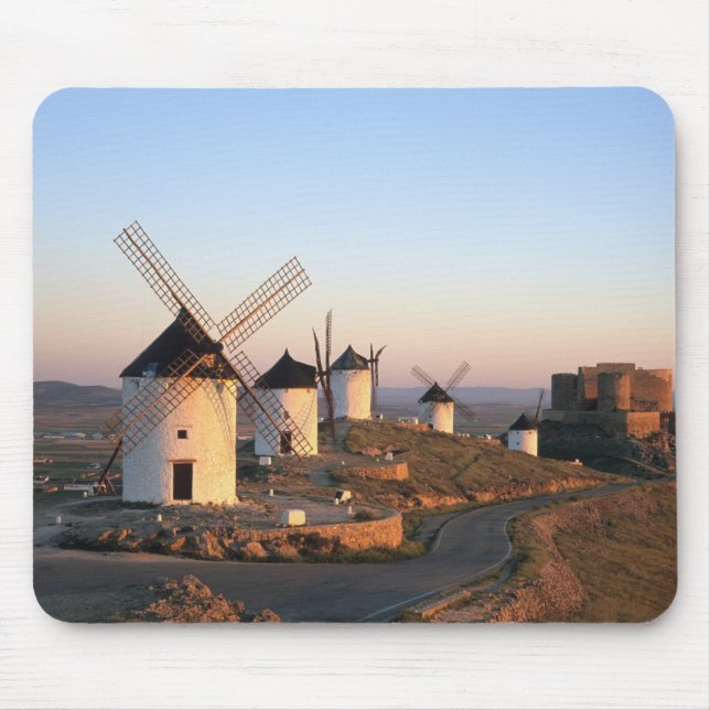 Consuegra, La Mancha, Spain, windmills Mouse Pad (Front)