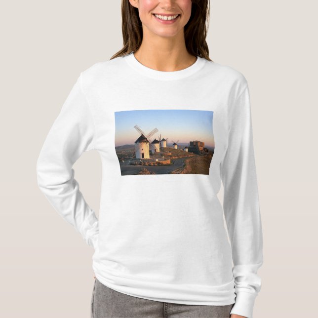 Consuegra, La Mancha, Spain, windmills T-Shirt (Front)