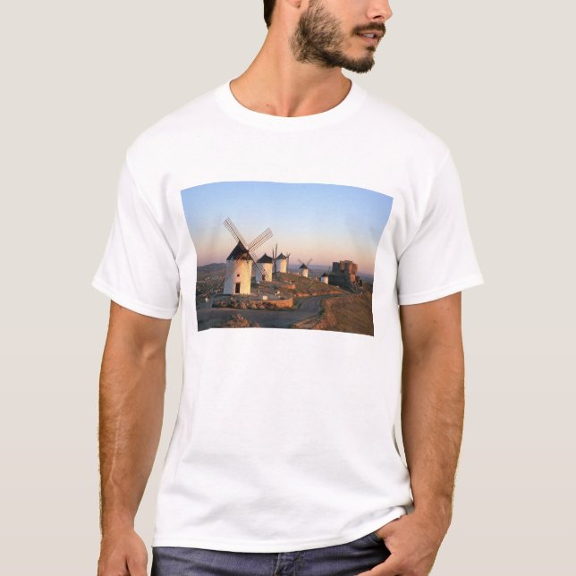Consuegra, La Mancha, Spain, windmills T-Shirt (Front)