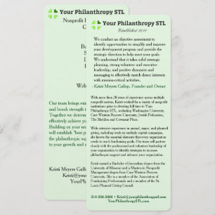 Consultant Brochure Skinny Invitation