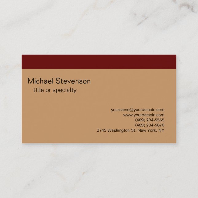 Consultant Business Card (Front)
