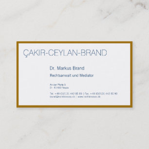 consultant business card