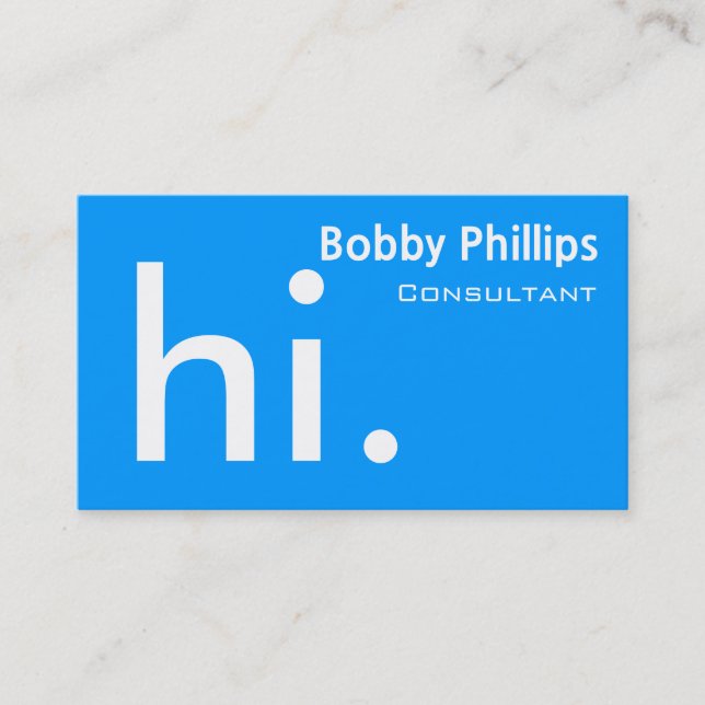 consultant business card (Front)