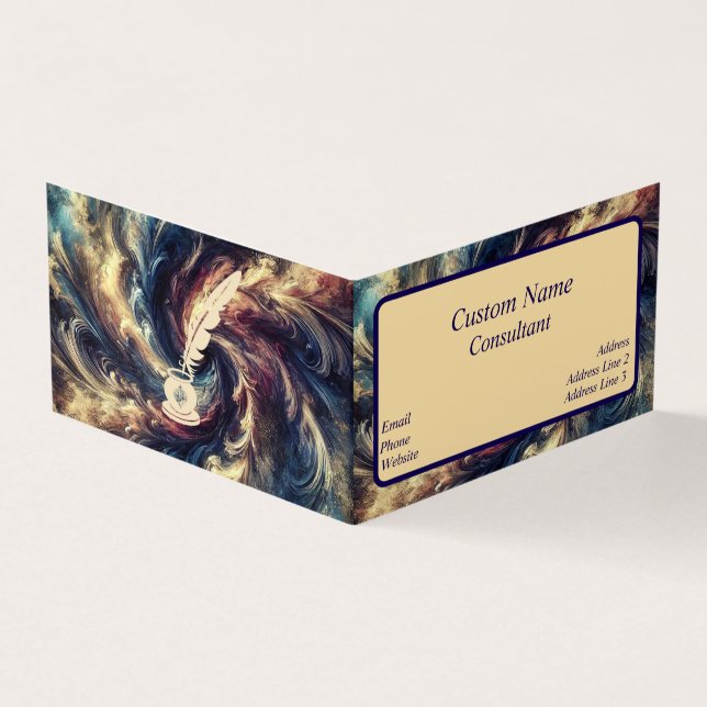 Consultant Modern Abstract Art  Business Card (Outside)