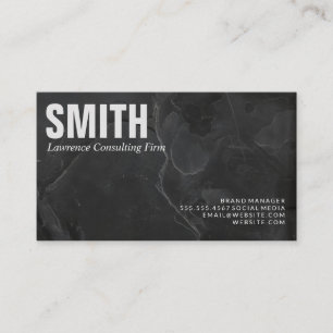 Consulting   Corporate   Marble   Executive Business Card