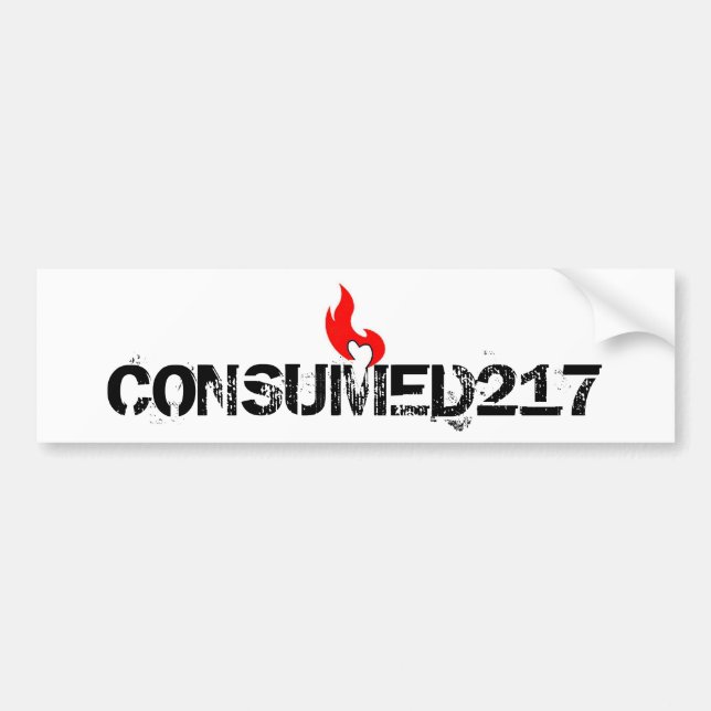 Consumed217 white Bumper Sticker (Front)