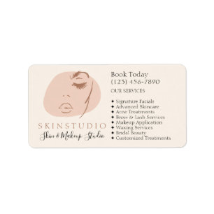 Contact Information Skincare Facial Lash Brow  Label