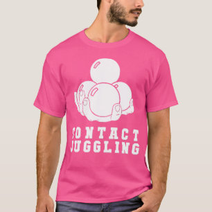 Contact Juggling Logo Emblem Ball Juggler Contact T-Shirt